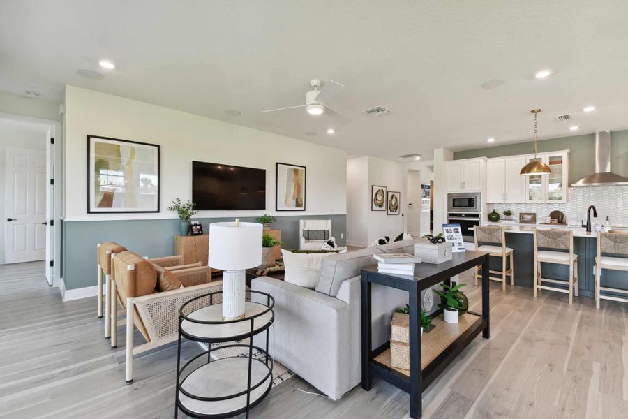 Furnished interior in a model home at Coasterra in Palmetto (Image 6).