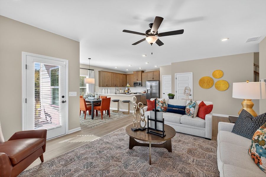 Furnished interior in a model home at Stonebridge North in Macon (Image 31).