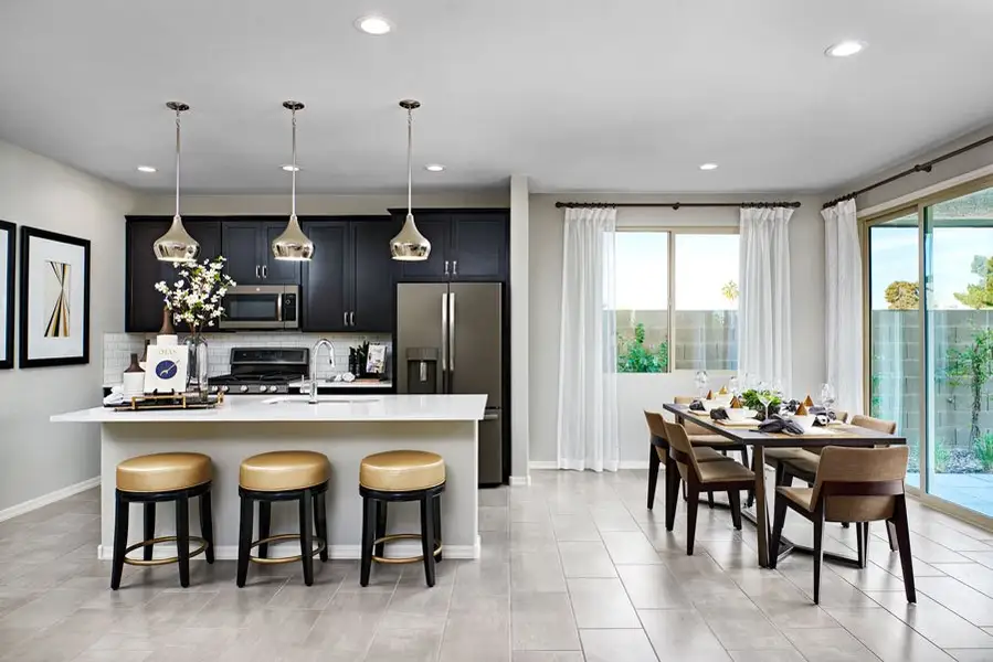 Furnished interior in a model home at Seasons at Baker Farms in Phoenix (Image 6).
