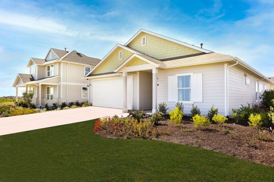 Front exterior of a home in the Casetta Ranch community, located in Kyle, TX (Image 27).