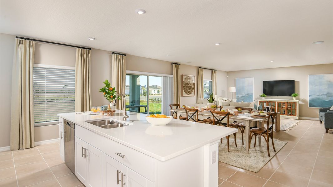 Furnished interior in a model home at Marion Creek in Haines City (Image 65).