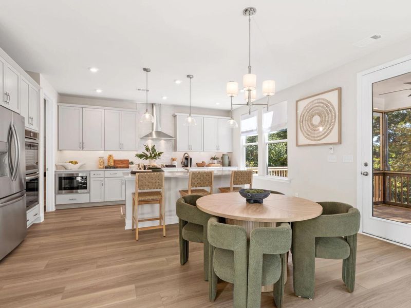 Furnished interior in a model home at Melody Lakeside Estates in Buford (Image 8).