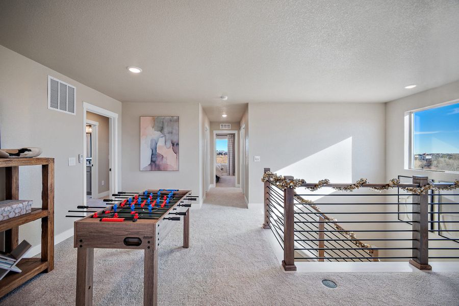 Furnished interior in a model home at Aspen Meadows-4 in Colorado Springs (Image 23).