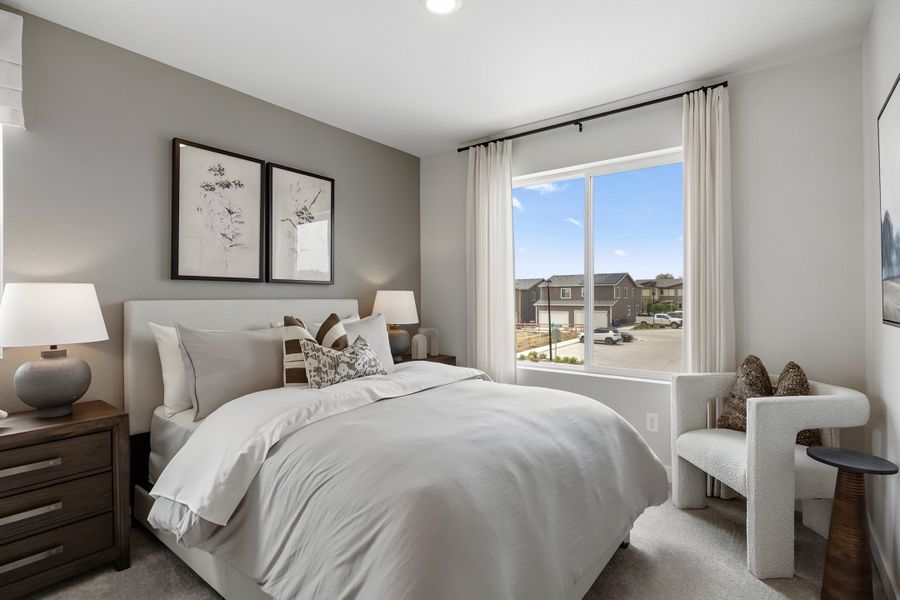 Furnished interior in a model home at Pintail Commons at Johnstown Village in Johnstown (Image 15). Furnished interior in a model home at Pintail Commons at Johnstown Village in Johnstown (Image 15).