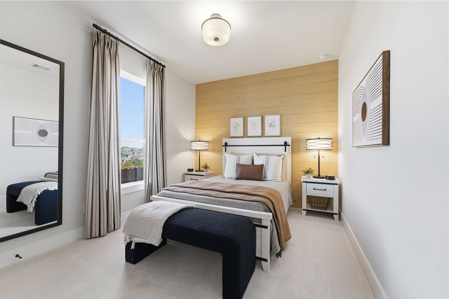 Furnished interior in a model home at Lariat in Liberty Hill (Image 7).