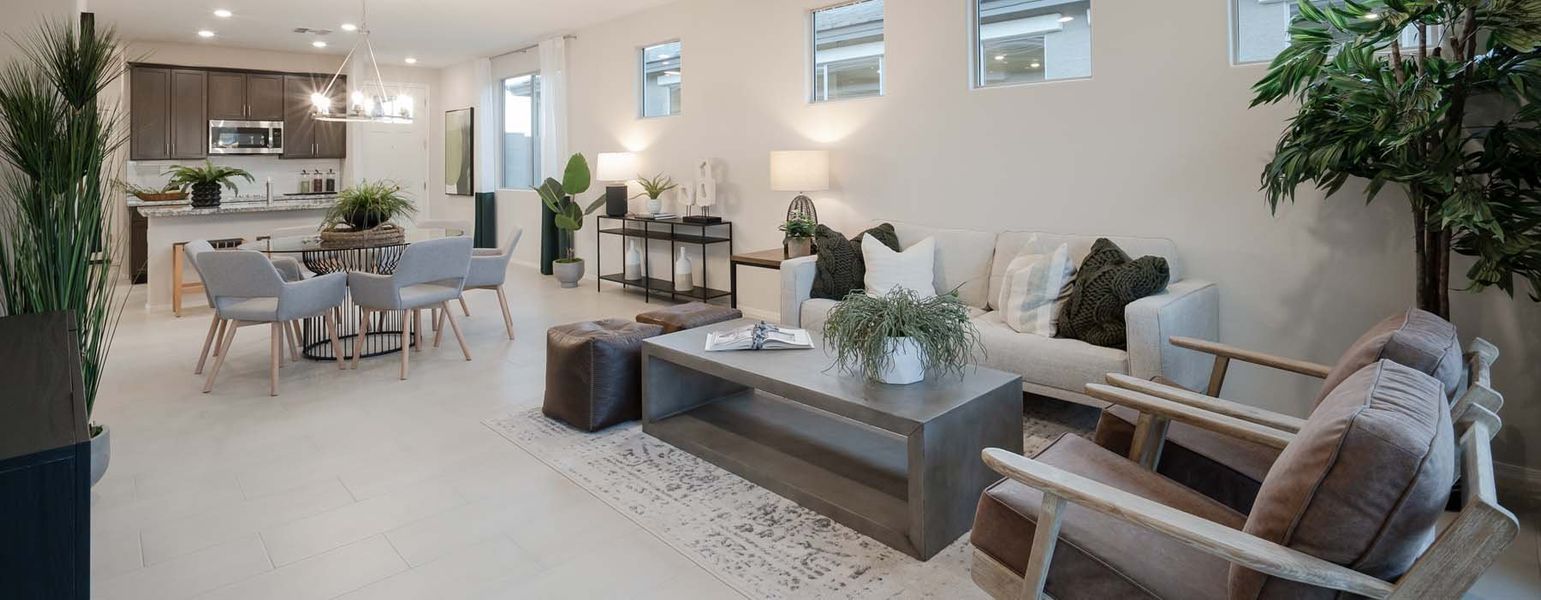 Furnished interior in a model home at Beacon Hill at Marley Park in Surprise (Image 8).