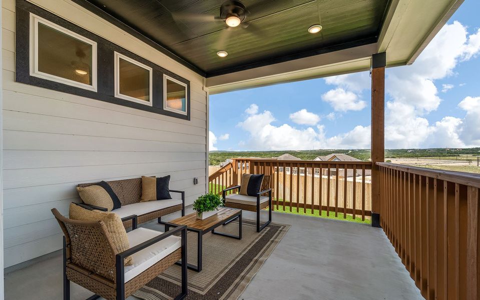 Furnished interior in a model home at The Woodlands at Medina Hills in Mico (Image 28). Furnished interior in a model home at The Woodlands at Medina Hills in Mico (Image 28).