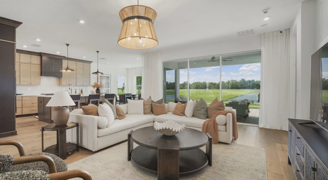 Furnished interior in a model home at Rye Ranch in Parrish (Image 4).
