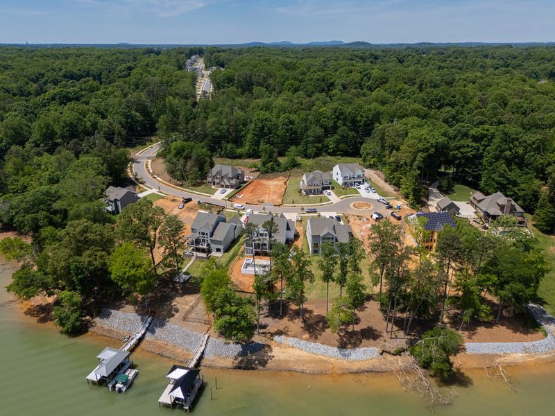 Aerial view of the Lakestone Cove community in Belmont, NC, showing layout and nearby surroundings (Image 9).