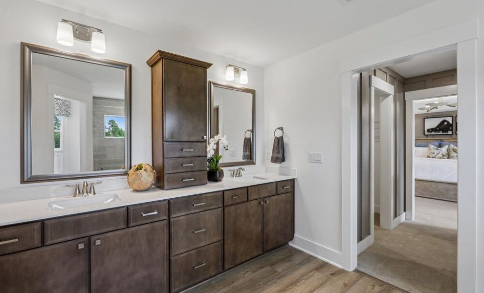 Furnished interior in a model home at Cedar Ridge in Angier (Image 27).