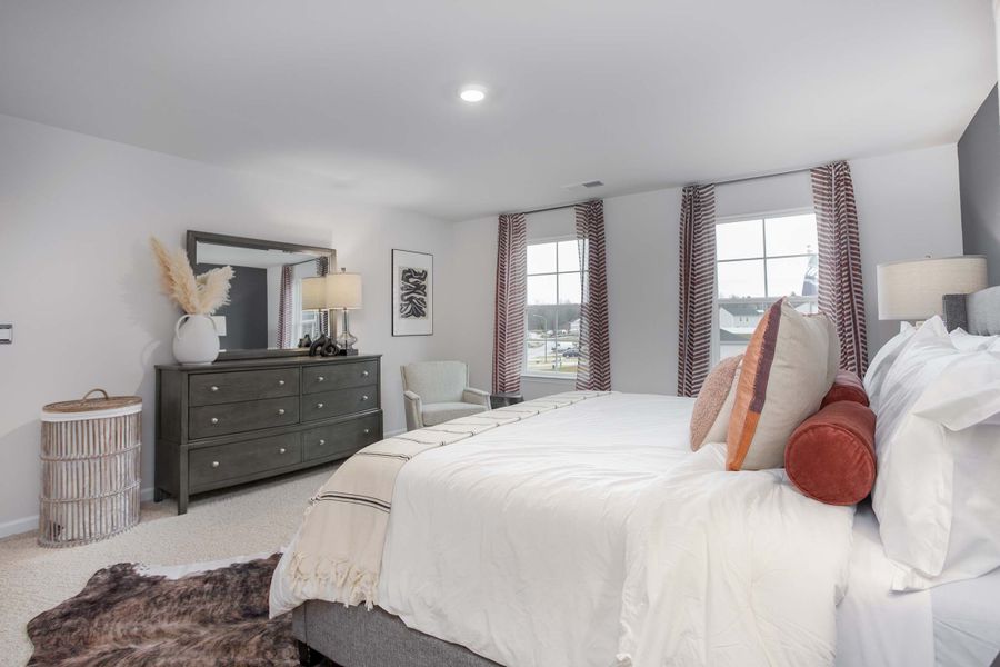 Furnished interior in a model home at Ridge Pointe in Trinity (Image 24).