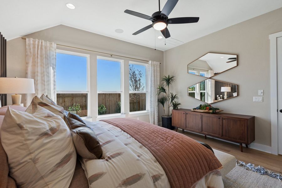 Furnished interior in a model home at Turner's Crossing in Buda (Image 5).