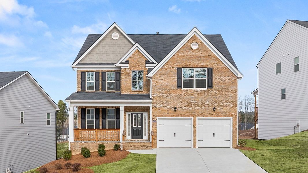 Front exterior of a home in the Water Oak Estates community, located in Lawrenceville, GA (Image 5).