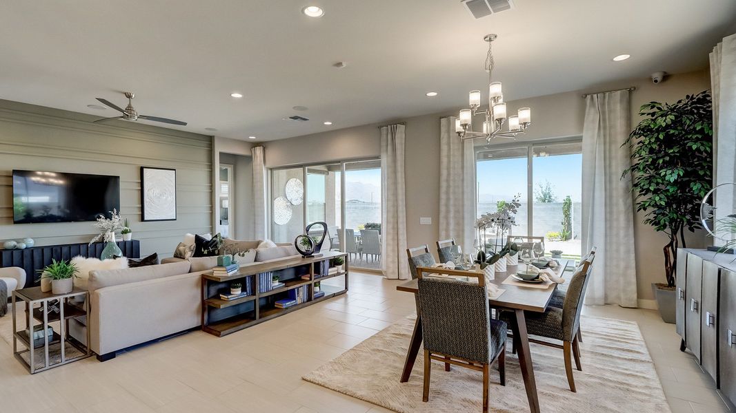 Furnished interior in a model home at Canyon Views - Hacienda in Litchfield Park (Image 7).
