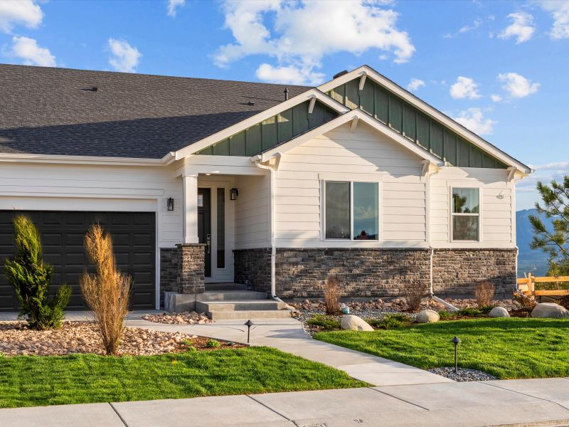 Front exterior of a home in the Jackson Creek community, located in Monument, CO (Image 2).