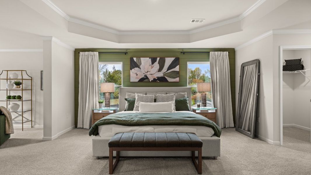 Furnished interior in a model home at Haven Abbey in Cumming (Image 49).