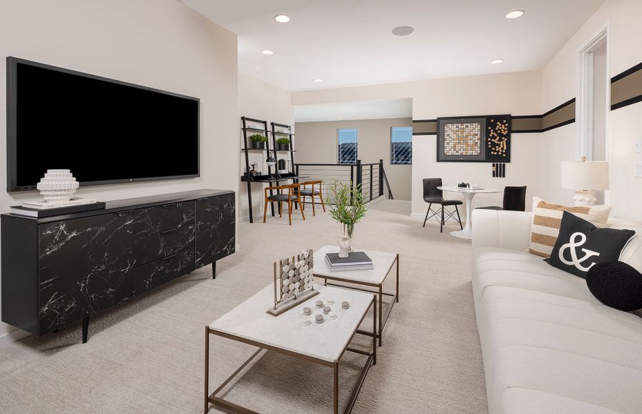 Furnished interior in a model home at Jorde Farms in Queen Creek (Image 21).