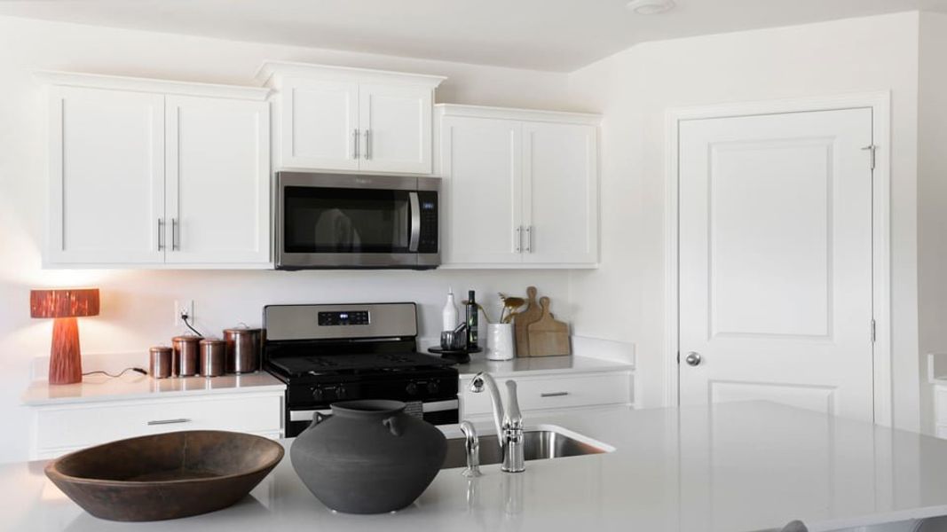 Furnished interior in a model home at Trailside Run in Spartanburg (Image 14).
