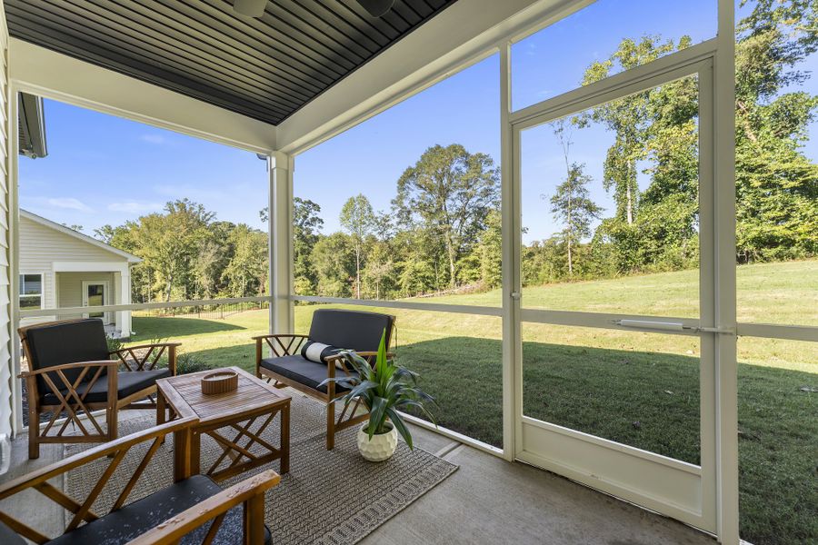 Furnished interior in a model home at South Park in Piedmont (Image 39).
