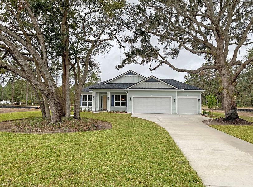 Front exterior of a home in the Edwards Creek Estates community, located in Jacksonville, FL (Image 4). Front exterior of a home in the Edwards Creek Estates community, located in Jacksonville, FL (Image 4).