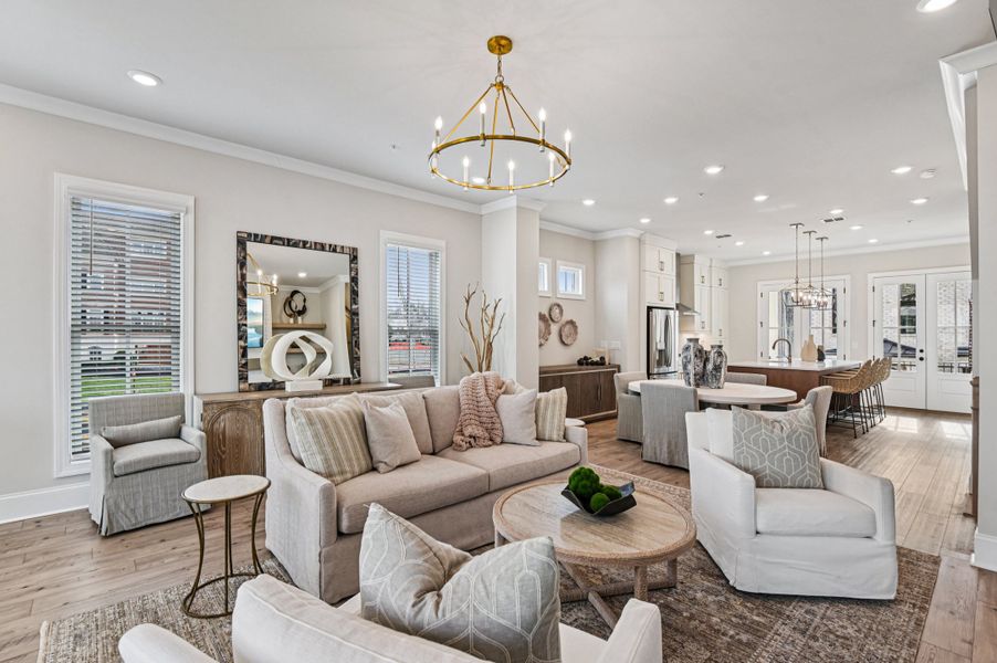 Furnished interior in a model home at Byers Park in Alpharetta (Image 7).