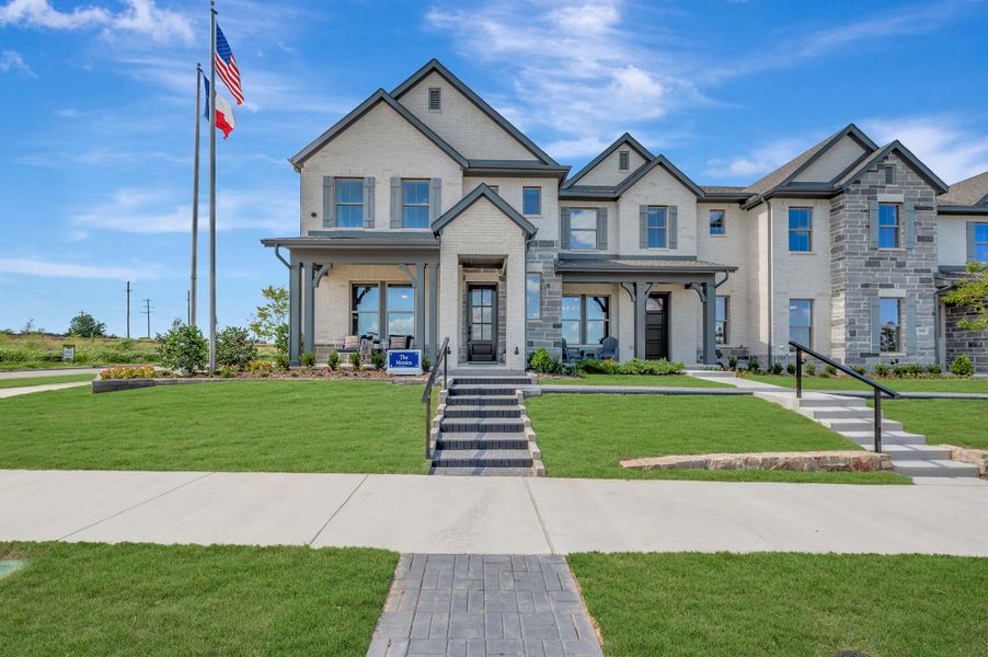 Front exterior of a home in the Ridgeline Towns community, located in McKinney, TX (Image 3). Front exterior of a home in the Ridgeline Towns community, located in McKinney, TX (Image 3).