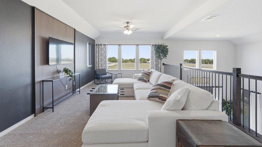 Furnished interior in a model home at Morning Ridge in Princeton (Image 43).