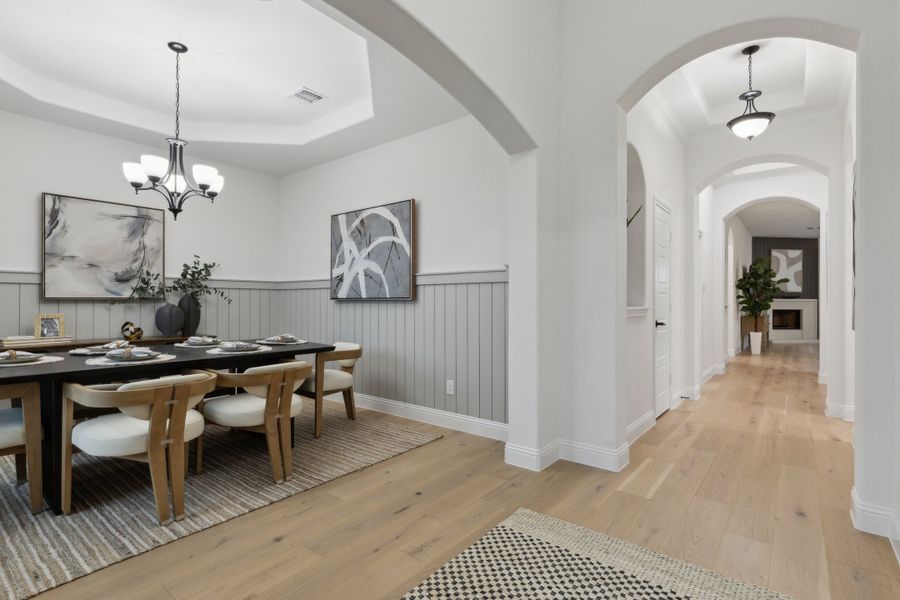 Furnished interior in a model home at Lovers Landing in Forney (Image 26).