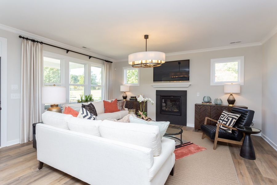 Furnished interior in a model home at Rolling Meadows in Mooresville (Image 16). Furnished interior in a model home at Rolling Meadows in Mooresville (Image 16).