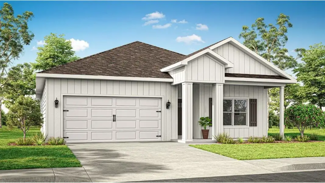 Front exterior of a home in the Weldon Farms community, located in Tallahassee, FL (Image 6).