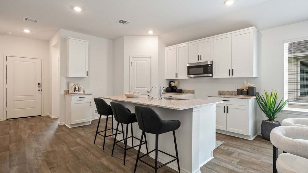 Furnished interior in a model home at Milo Farms in Rosenberg (Image 7).