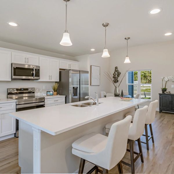 Furnished interior in a model home at Hidden Woods in Melbourne (Image 28).