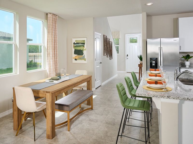 Furnished interior in a model home at Salt Meadows - Premier Series in Parrish (Image 6). Furnished interior in a model home at Salt Meadows - Premier Series in Parrish (Image 6).