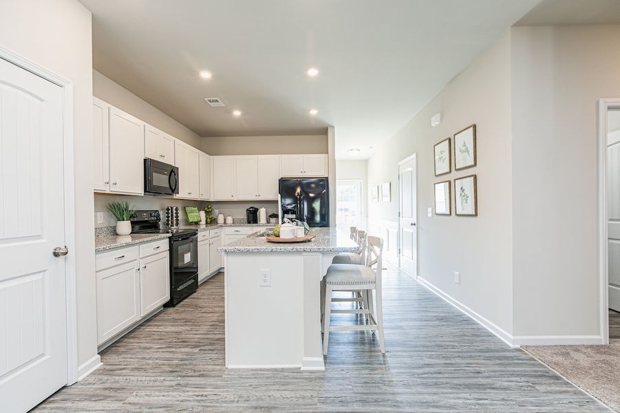 Furnished interior in a model home at The Cottages of Silvertown in Thomaston (Image 33).