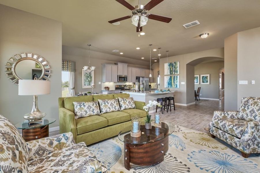 Highland Grove Model Home Living Room