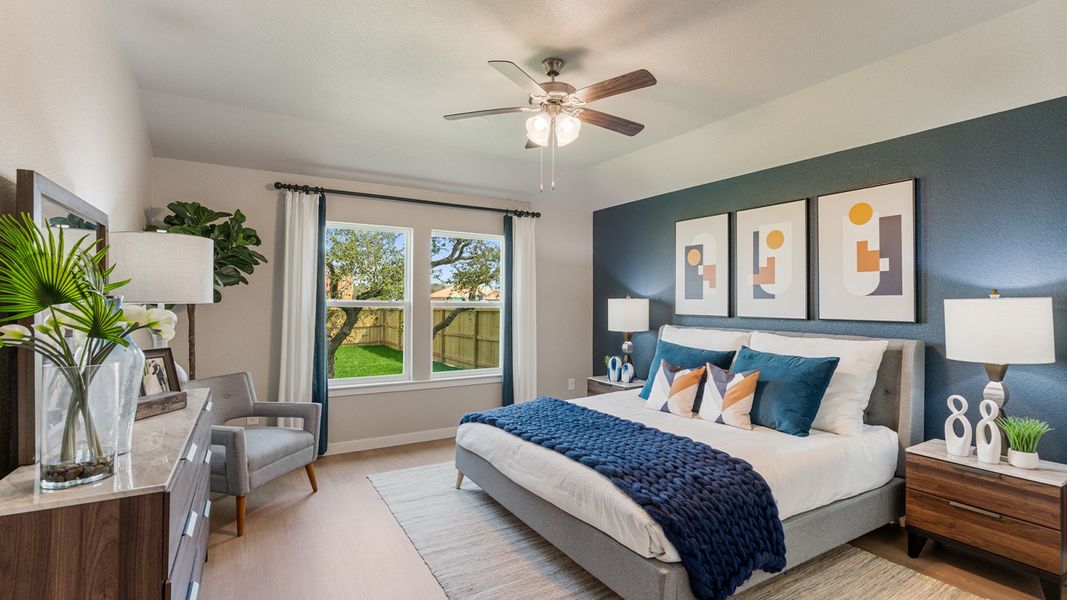 Furnished interior in a model home at Kokomo in Rockport (Image 17).