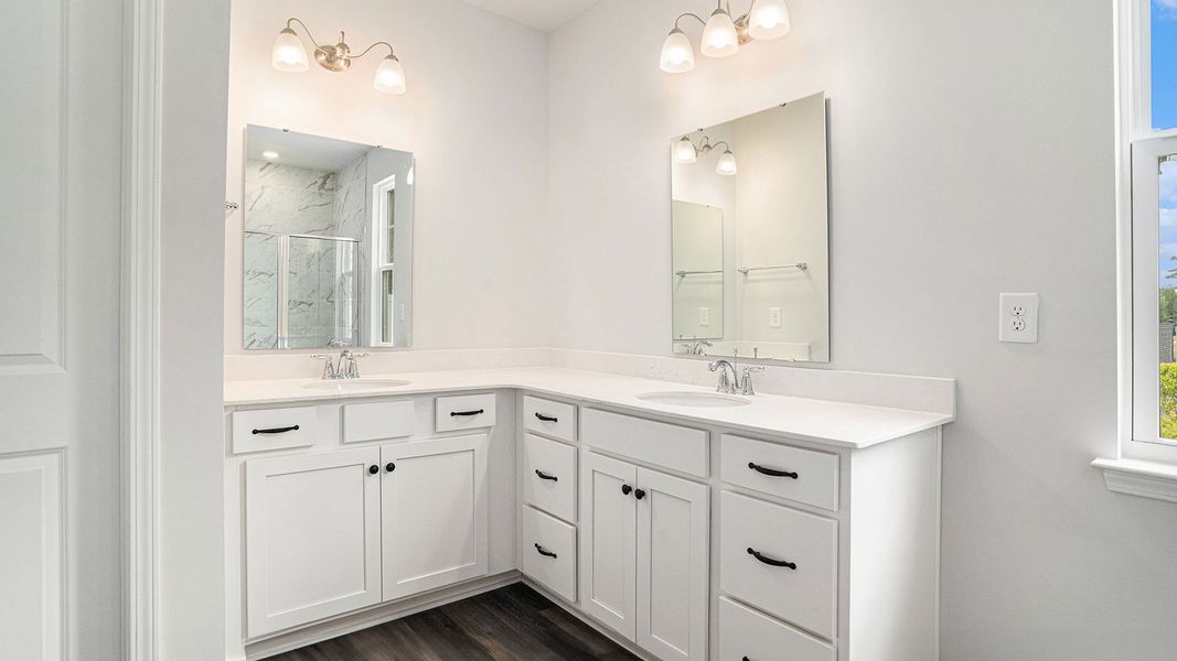 Furnished interior in a model home at Spring View Landing in Loris (Image 17).