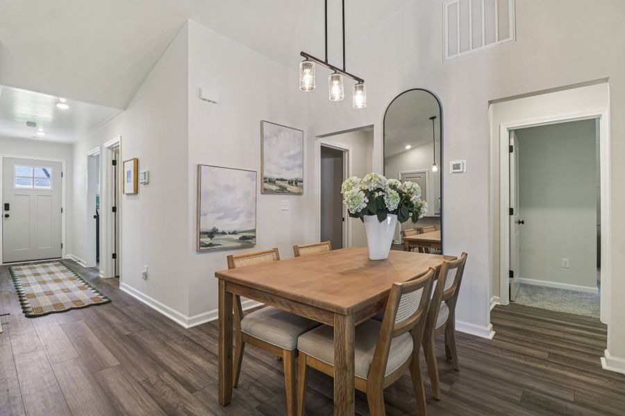 Furnished interior in a model home at Piney Woods Bluff in Columbia (Image 6).
