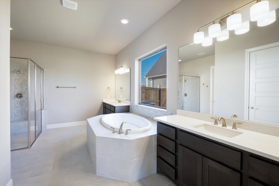 Furnished interior in a model home at Harvest Hills in Marion (Image 9).