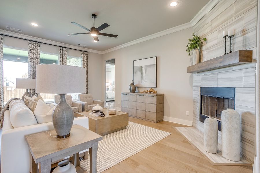 Furnished interior in a model home at Hayes Crossing in Midlothian (Image 4). Furnished interior in a model home at Hayes Crossing in Midlothian (Image 4).