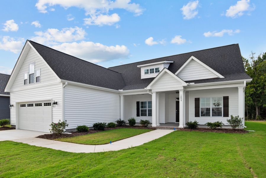 Front exterior of a home in the The Villas at Langston Farms community, located in Winterville, NC (Image 8).