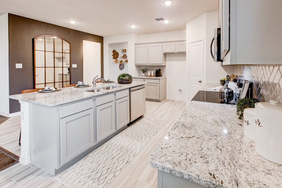 Furnished interior in a model home at Palmilla Springs in Fort Worth (Image 13).