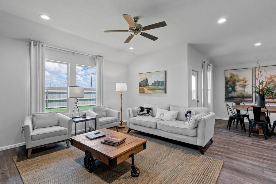 Furnished interior in a model home at Faculty Row in Abilene (Image 22).