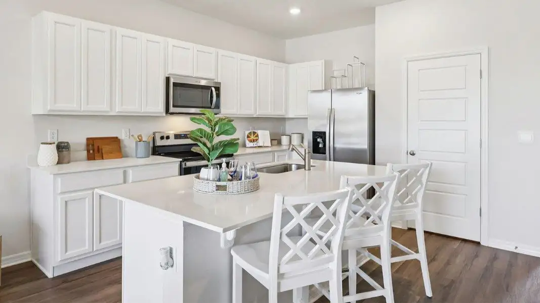 Furnished interior in a model home at Citrus Ridge in Davenport (Image 6). Furnished interior in a model home at Citrus Ridge in Davenport (Image 6).