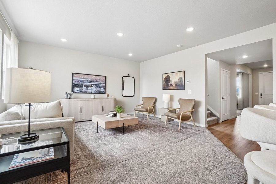Furnished interior in a model home at Aspen Ranch in Fountain (Image 16).