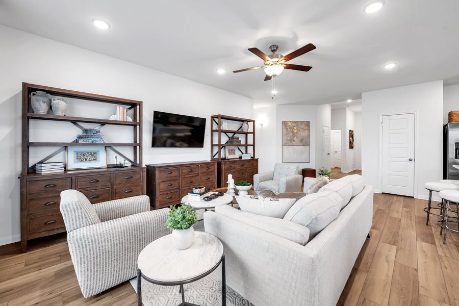 Furnished interior in a model home at The Village at Elm Creek in Troy (Image 17).