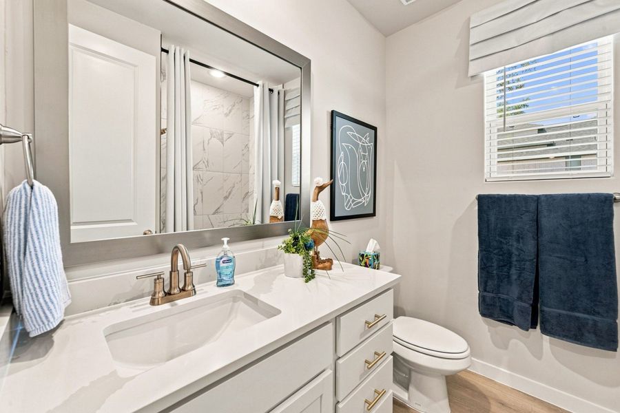 Furnished interior in a model home at La Cima in San Marcos (Image 29).