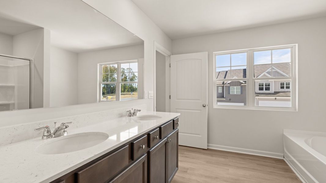 Furnished interior in a model home at Hughes Court in Dawsonville (Image 25).