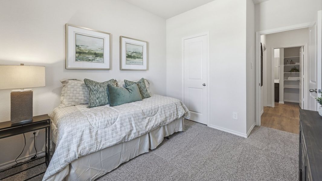 Furnished interior in a model home at Sweetwater Springs in Sherman (Image 49).