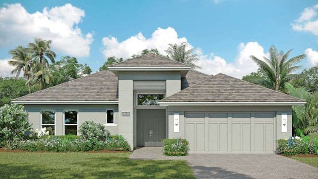 Front exterior of a home in the Lucaya Pointe community, located in Vero Beach, FL (Image 34).